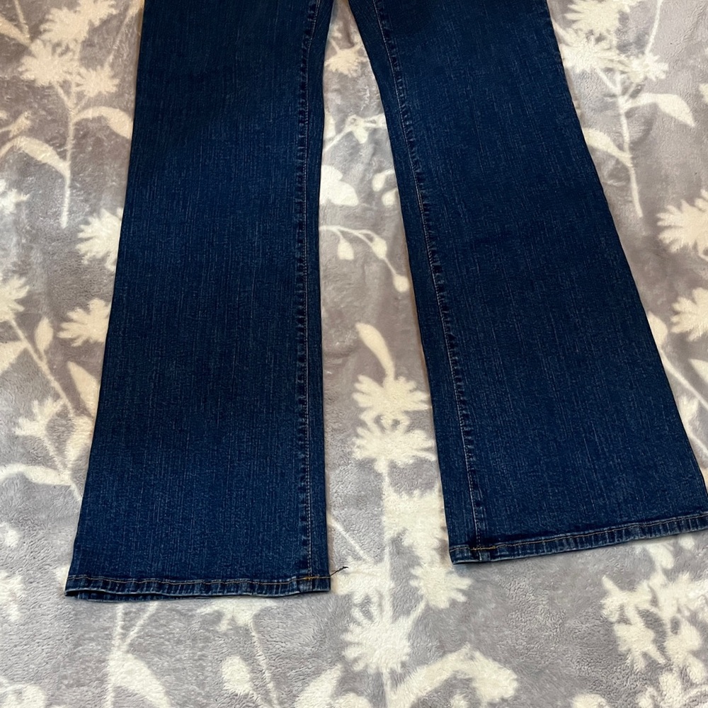 NYDJ Dark Blue Flare Jeans Wide Leg - Picture 3 of 14